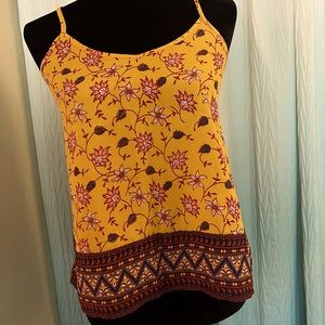 Hollister Floral Racerback Tank Top